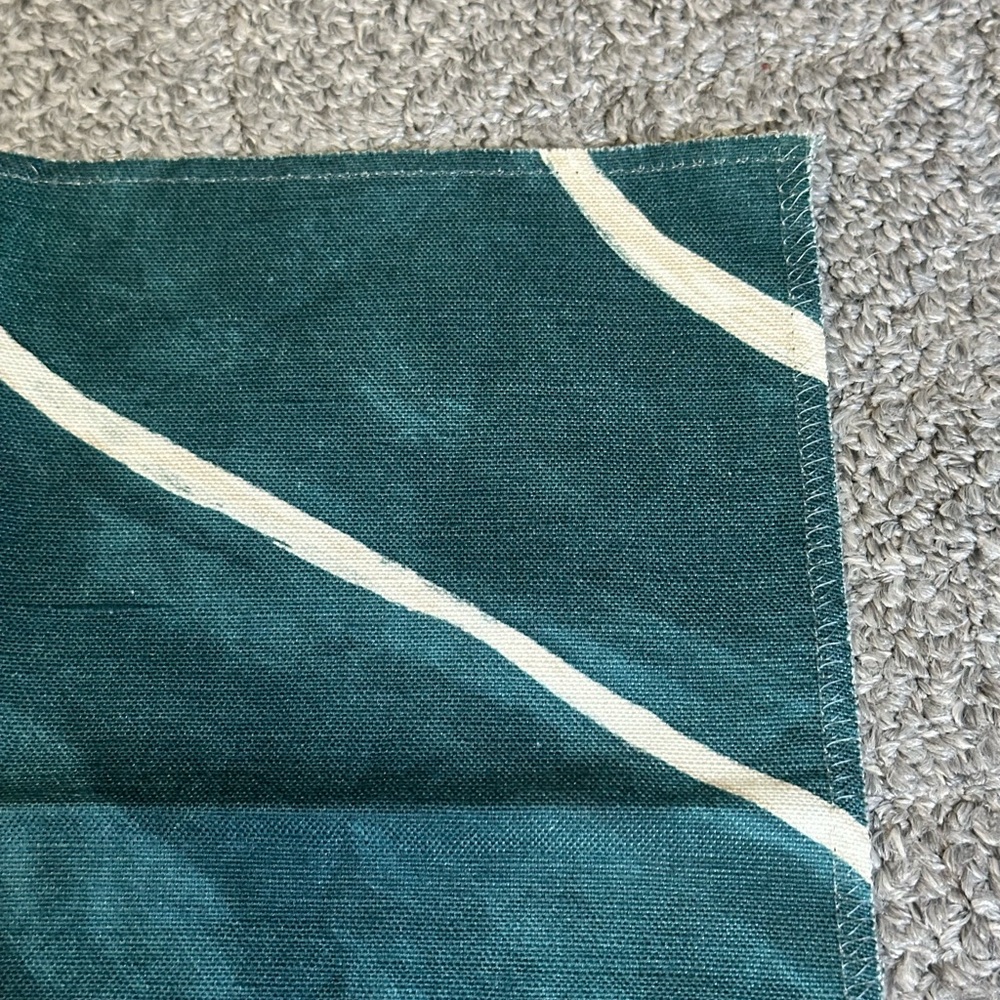 Lee Jofa Fabric Sample Remnant Graffito Teal Pearl 12” Kelly Wearstler Crafts - Picture 9 of 12